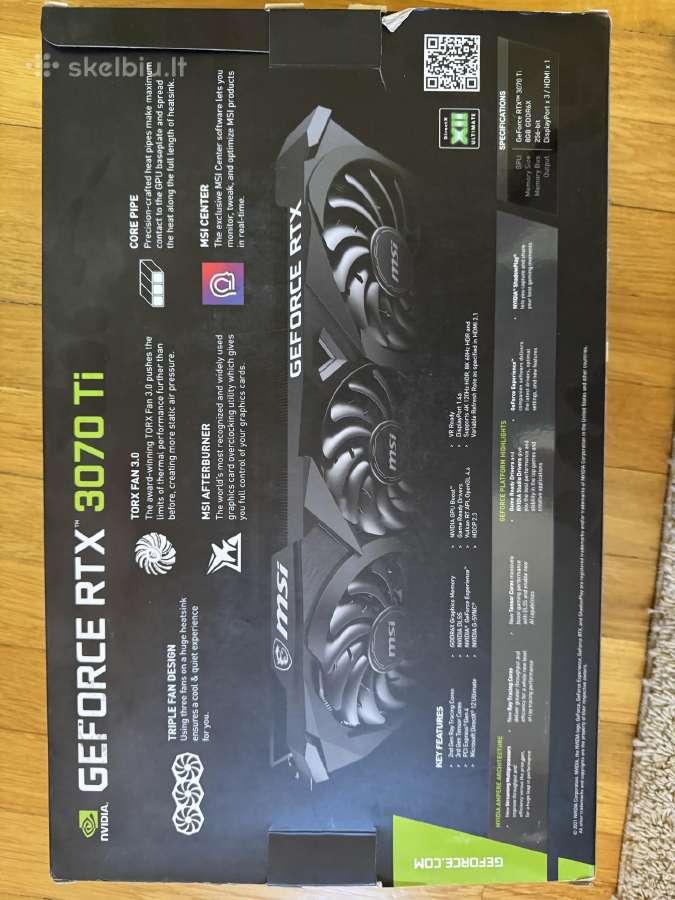 Vaizdo plokštė Geforce Rtx 3070 Ti - nuotraukos Nr. 3