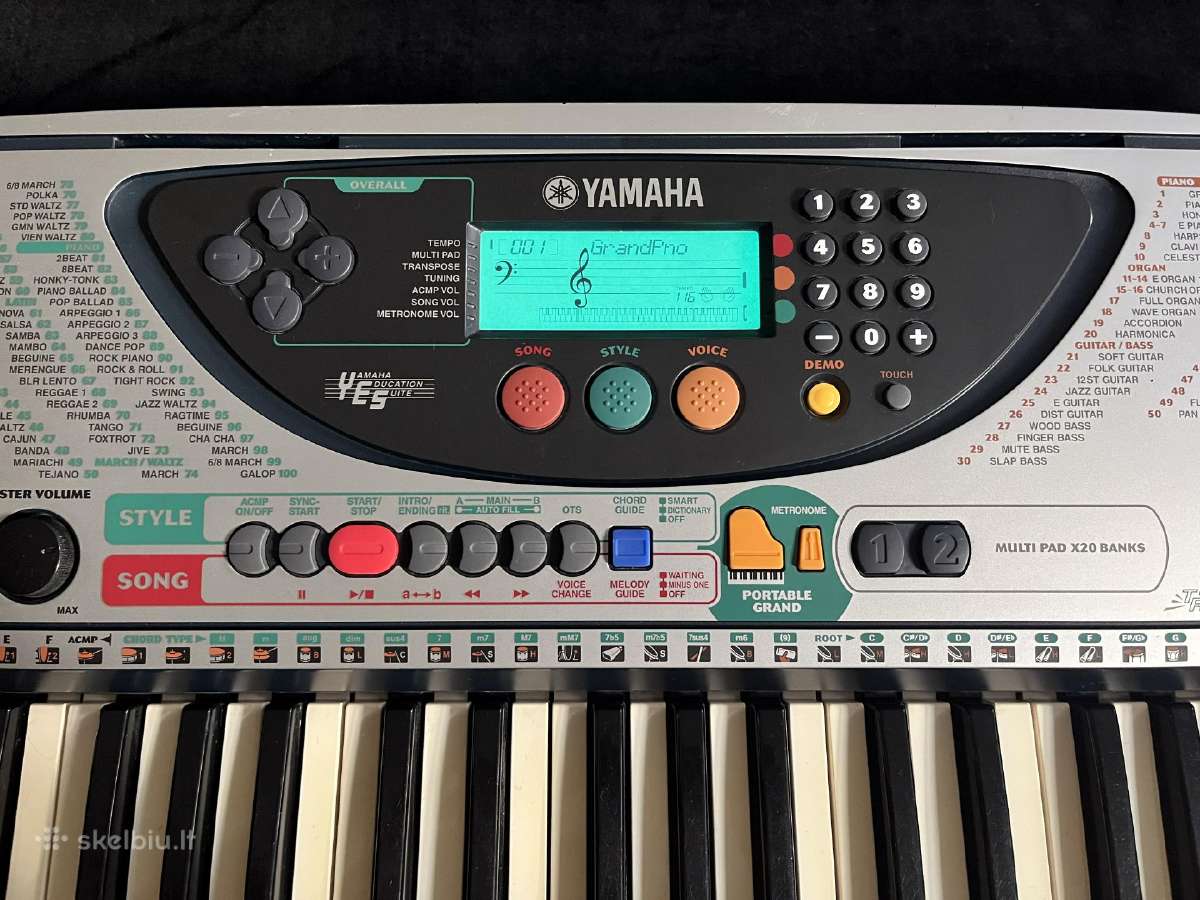 Yamaha Psr-240 sintezatorius - nuotraukos Nr. 2
