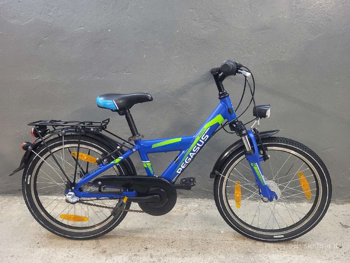 Vaikiškas dviratis 20 colių ratais.