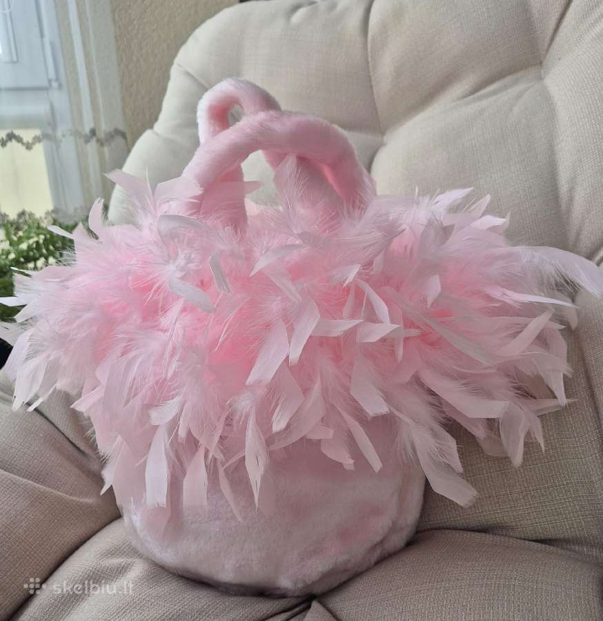Įspūdinga šviesiai rožinė rankinė
