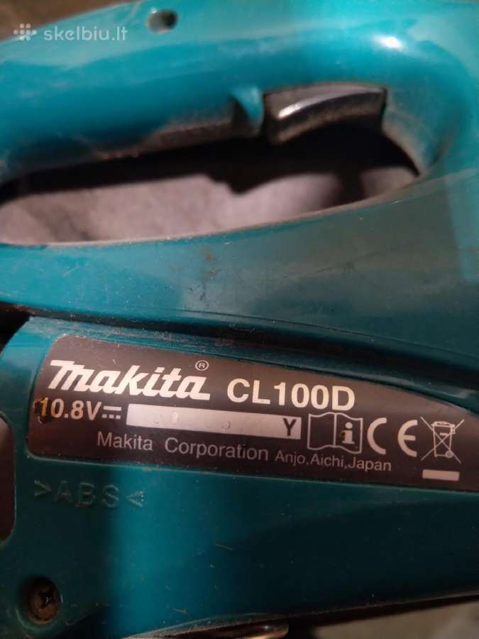 Akumuliatorinis dulkių siurblys Makita Cl100dz,