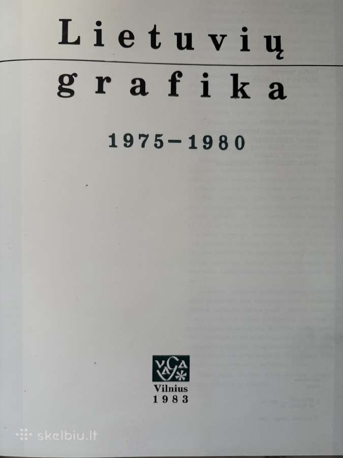 Lietuvių grafika 1975–1980“, 1983 m., albumas - nuotraukos Nr. 2