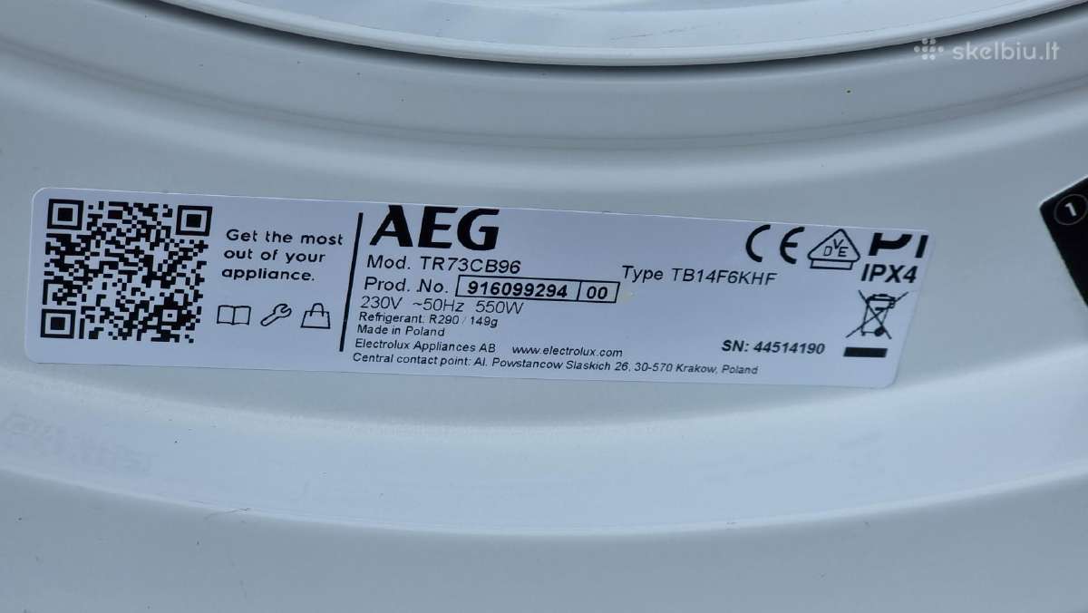 Nauja Aeg Tr73cb96+ Garantija - nuotraukos Nr. 16