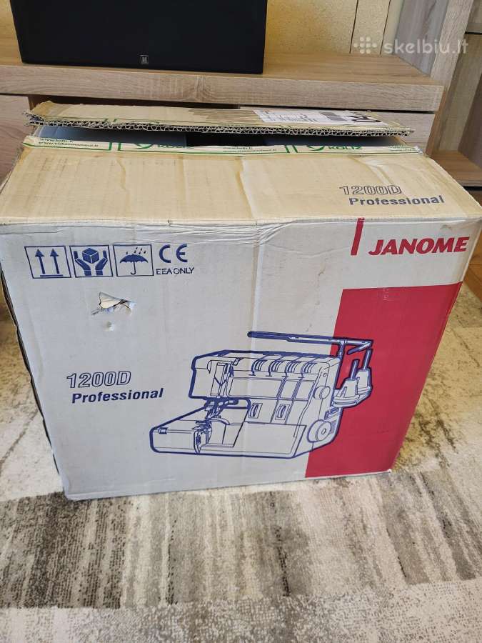 Overlokas ir plokščiasiūlė Janome 1200d - nuotraukos Nr. 3