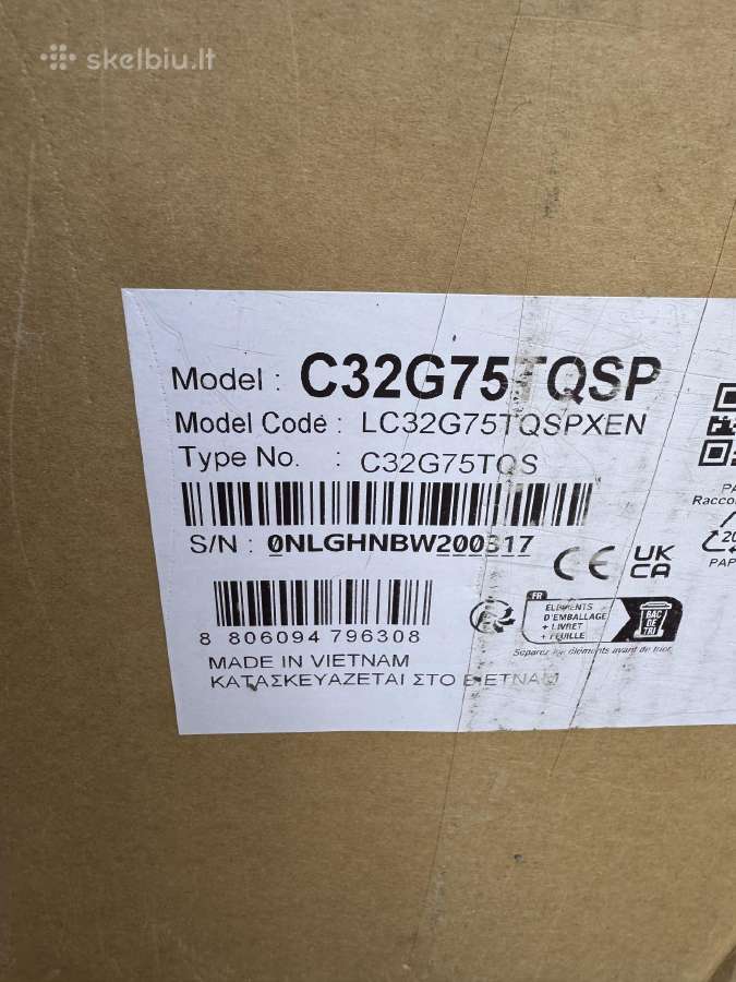 Samsung C32g75tqsp monitorius - nuotraukos Nr. 3