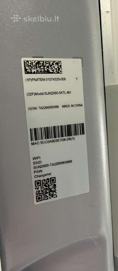 Parduodami 2 naudoti inverteriai Huawei - nuotraukos Nr. 3