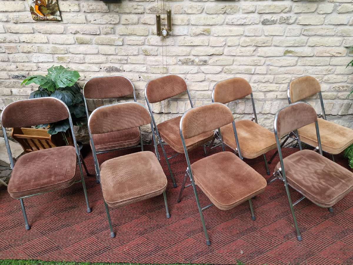 Vintažinės mid century Bauhaus st.sudedamos kėdės
