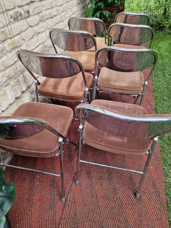 Vintažinės mid century Bauhaus st.sudedamos kėdės - nuotraukos Nr. 2