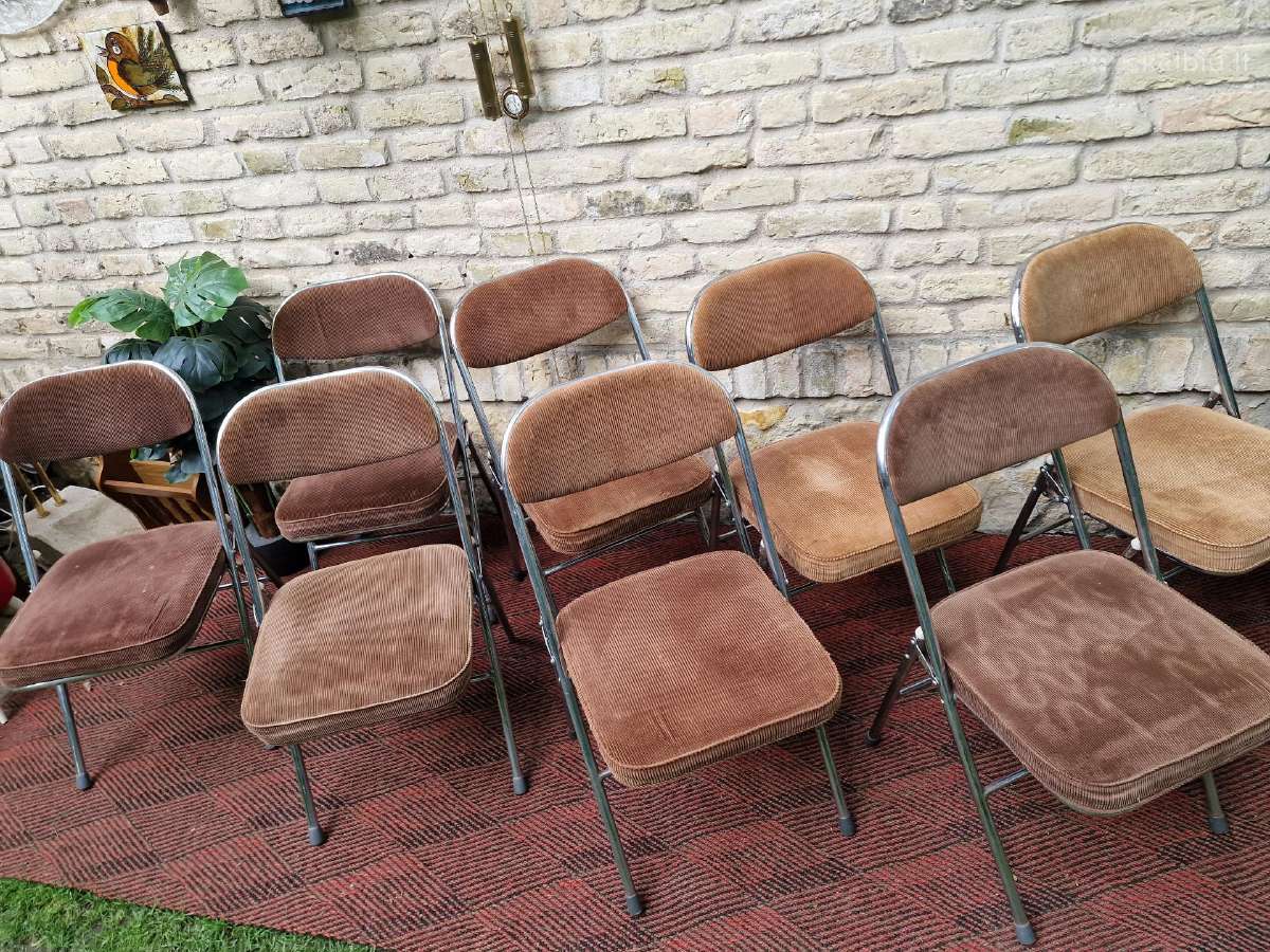 Vintažinės mid century Bauhaus st.sudedamos kėdės - nuotraukos Nr. 4