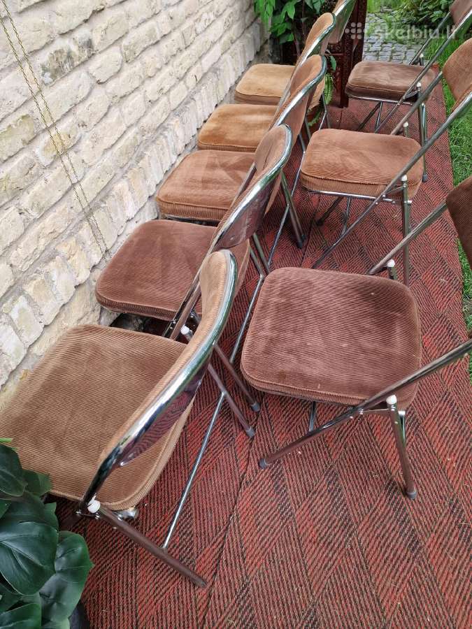 Vintažinės mid century Bauhaus st.sudedamos kėdės - nuotraukos Nr. 7