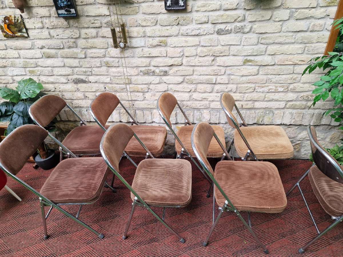 Vintažinės mid century Bauhaus st.sudedamos kėdės - nuotraukos Nr. 10