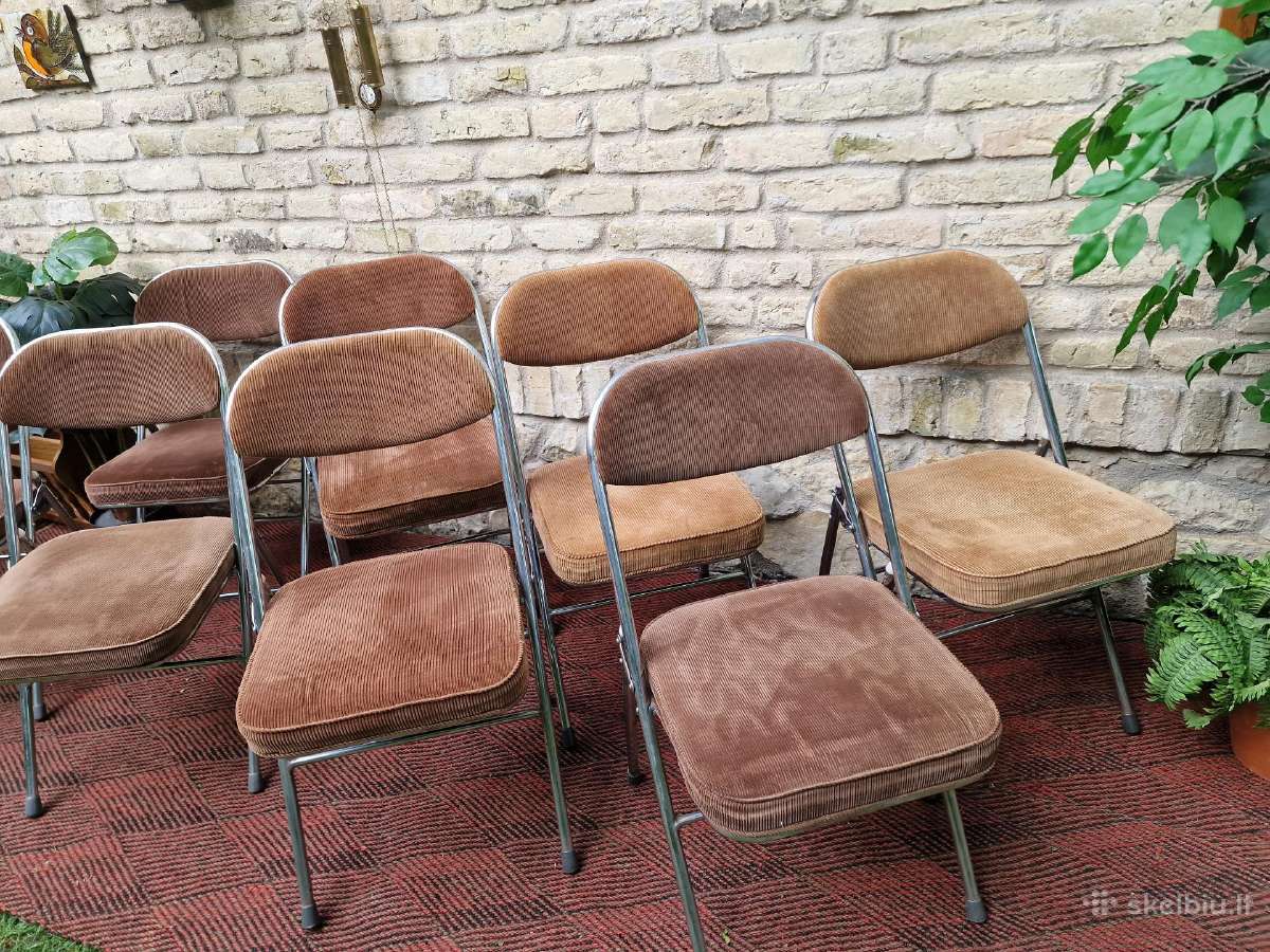 Vintažinės mid century Bauhaus st.sudedamos kėdės - nuotraukos Nr. 11