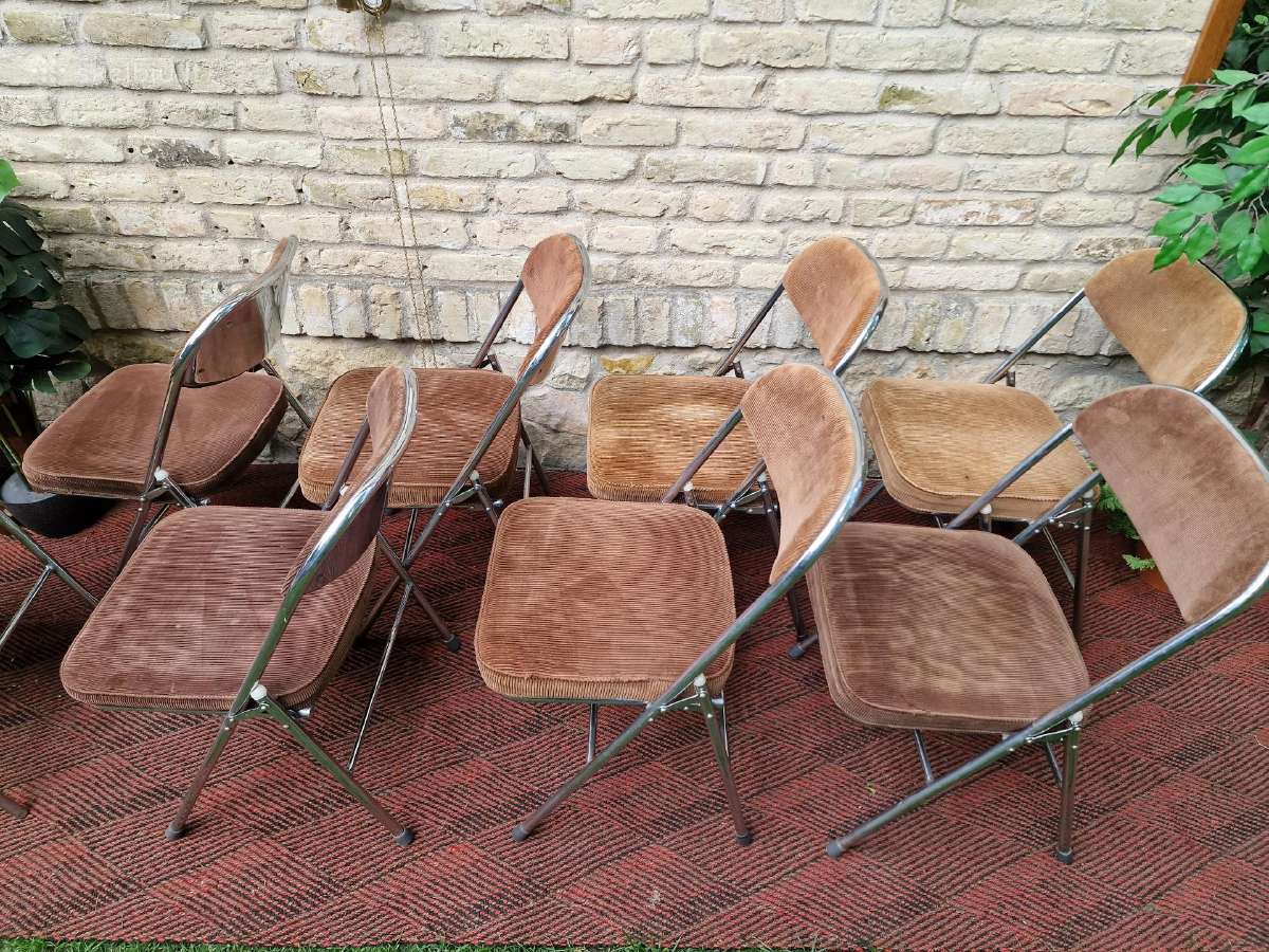 Vintažinės mid century Bauhaus st.sudedamos kėdės - nuotraukos Nr. 14