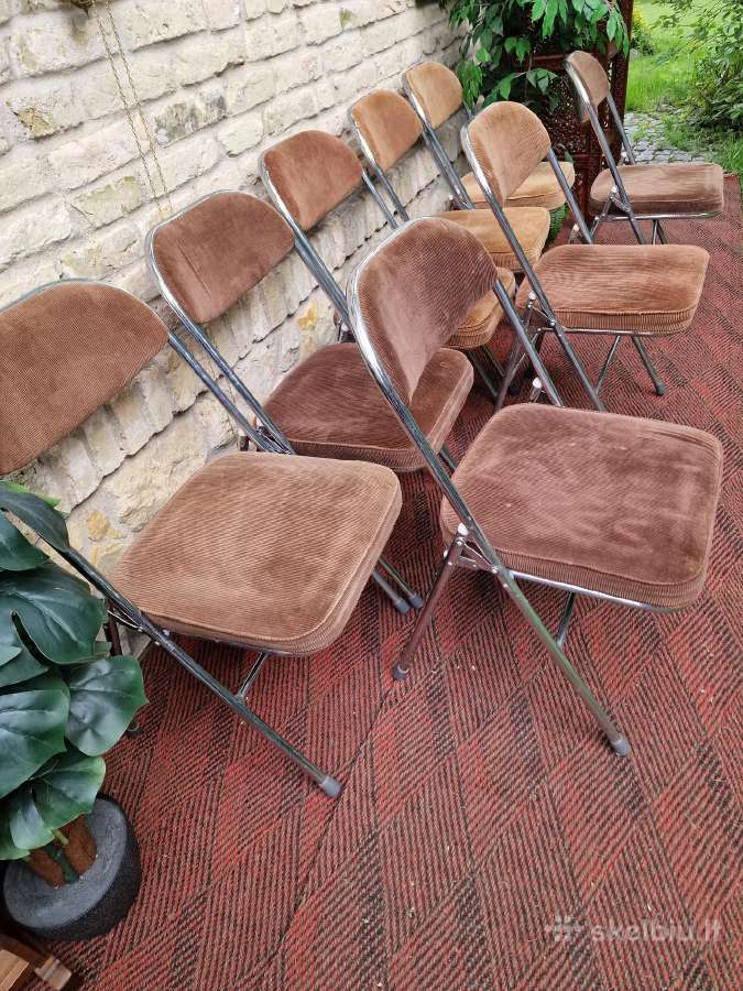 Vintažinės mid century Bauhaus st.sudedamos kėdės - nuotraukos Nr. 18