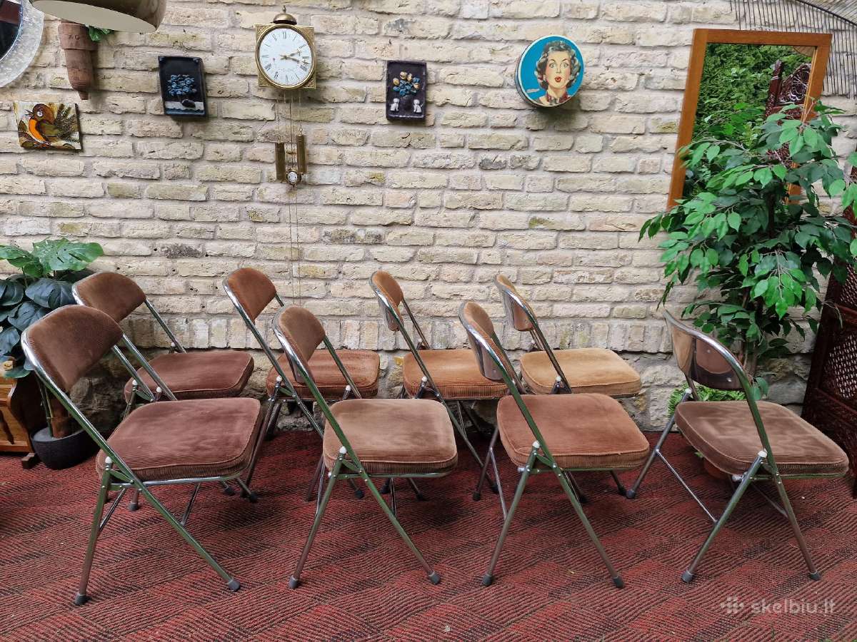 Vintažinės mid century Bauhaus st.sudedamos kėdės - nuotraukos Nr. 22