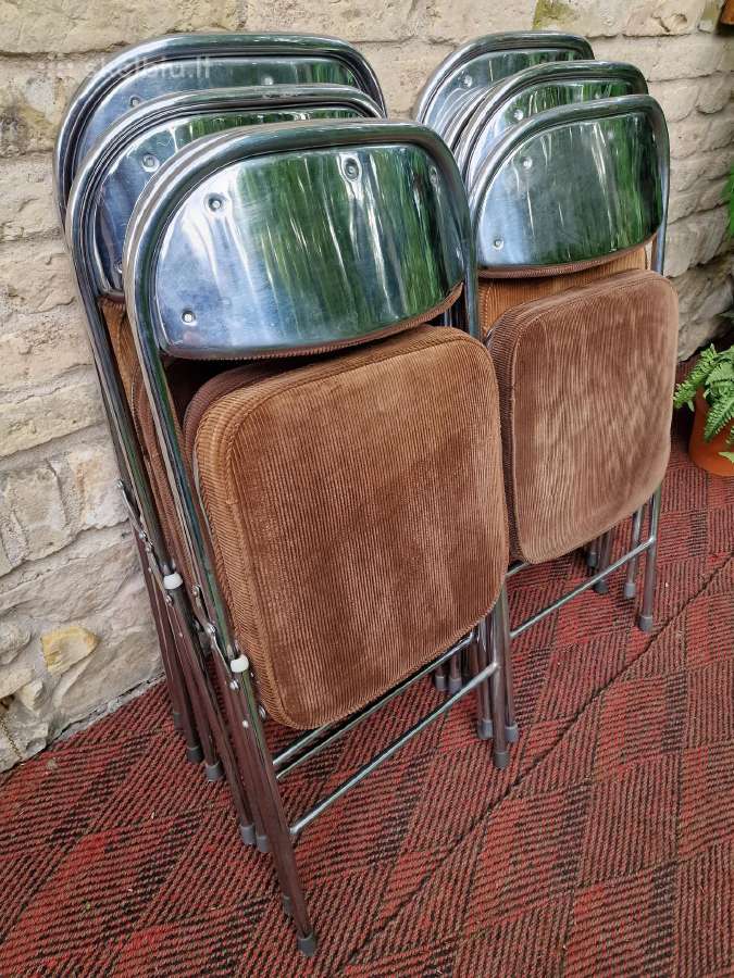 Vintažinės mid century Bauhaus st.sudedamos kėdės - nuotraukos Nr. 24