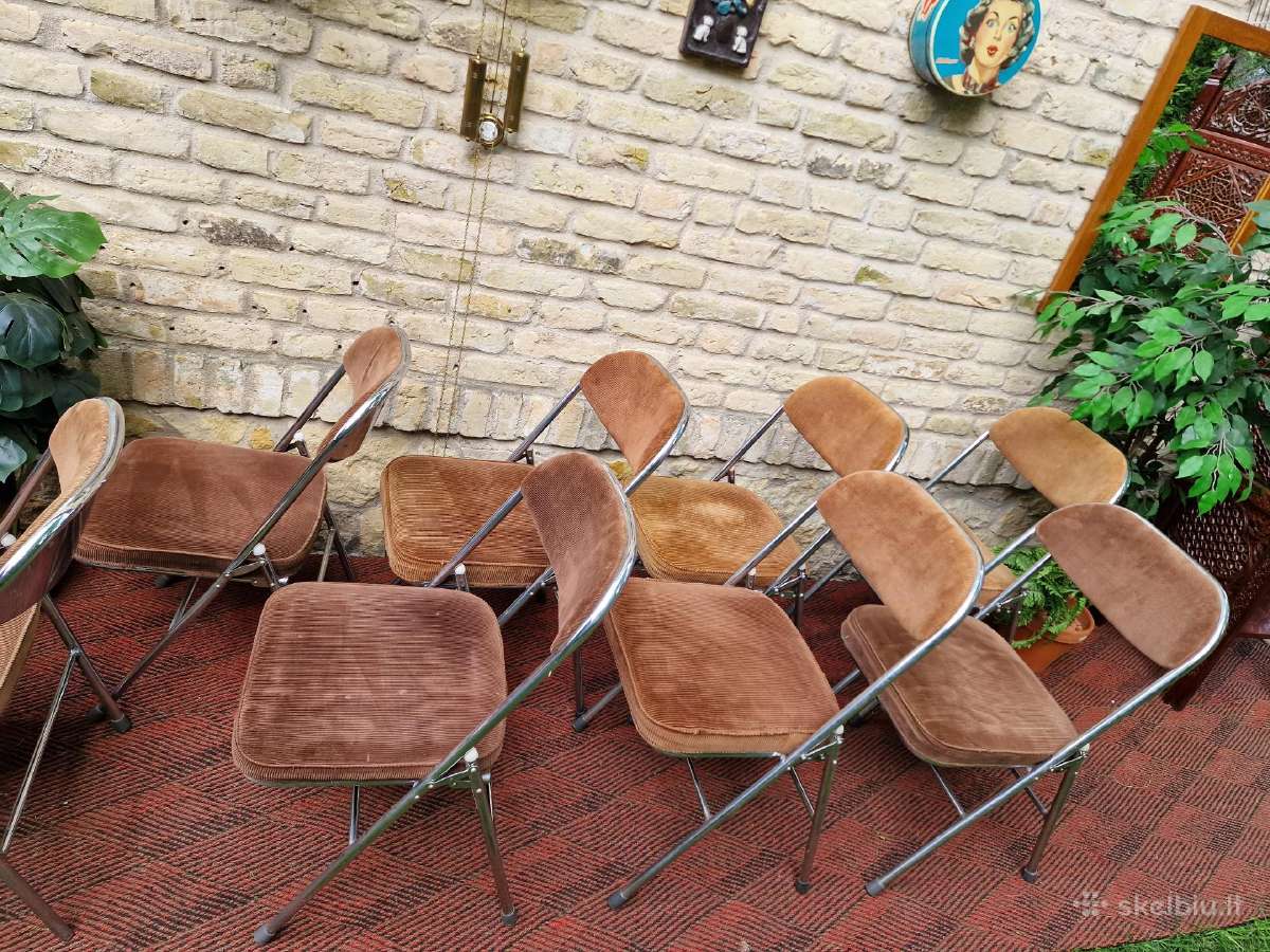 Vintažinės mid century Bauhaus st.sudedamos kėdės - nuotraukos Nr. 25