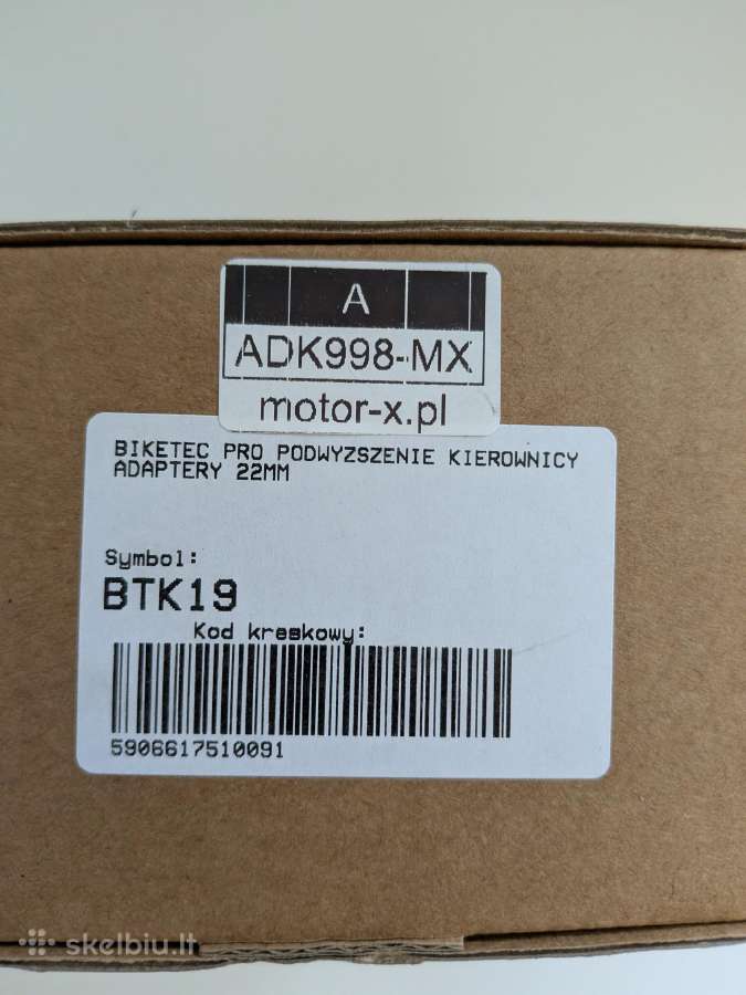 Biketec Btk19 22mm vairo pakelėjai - nuotraukos Nr. 4