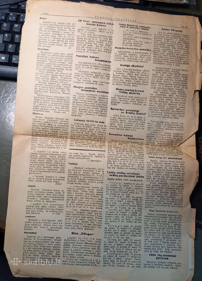 Telšiai 1932/35 "Žemaičių prietelius" laikraštei - nuotraukos Nr. 7