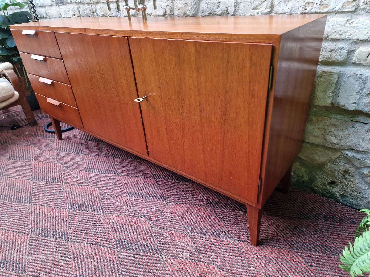Vintažinė mid century tikmedžio komoda/indauja - nuotraukos Nr. 6