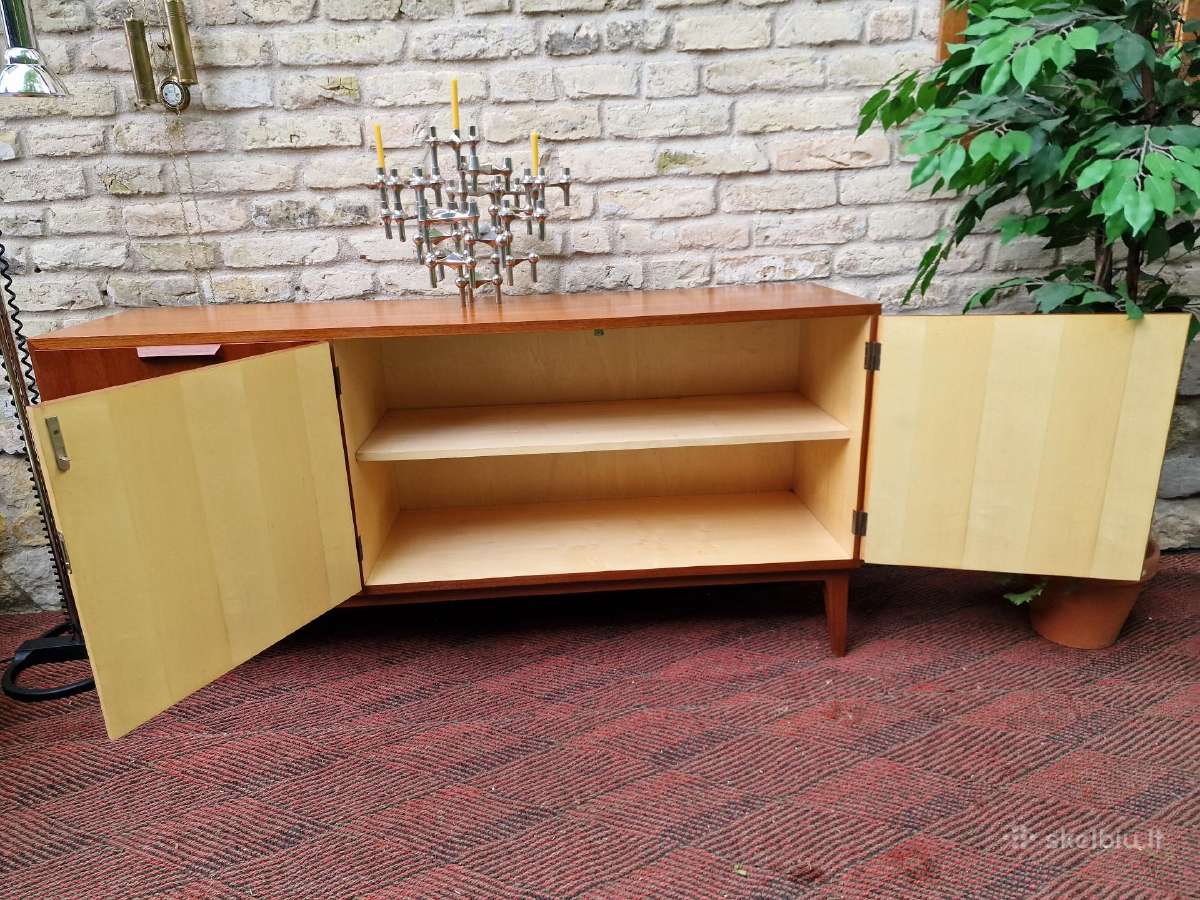 Vintažinė mid century tikmedžio komoda/indauja - nuotraukos Nr. 13
