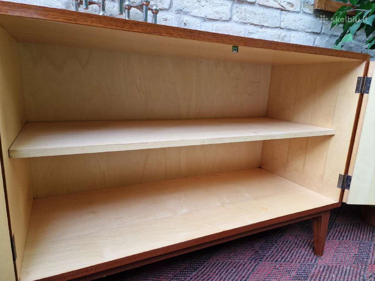 Vintažinė mid century tikmedžio komoda/indauja - nuotraukos Nr. 15