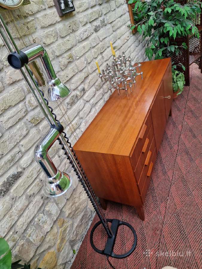 Vintažinė mid century tikmedžio komoda/indauja - nuotraukos Nr. 33