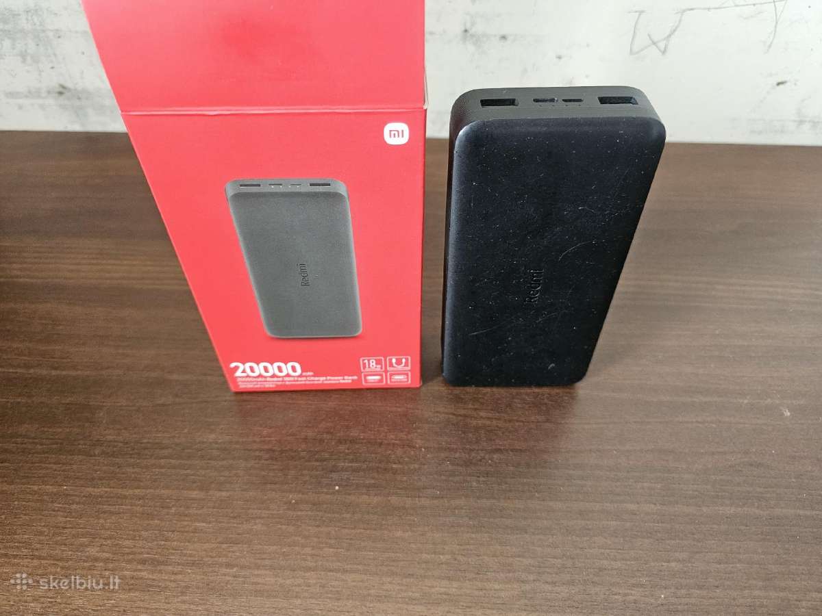 Redmi 20k mah power bank isorinis akumas