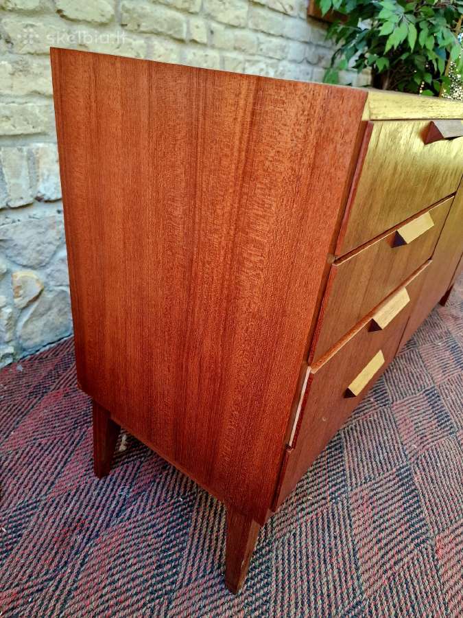 Vintažinė mid century tikmedžio komoda/indauja - nuotraukos Nr. 36