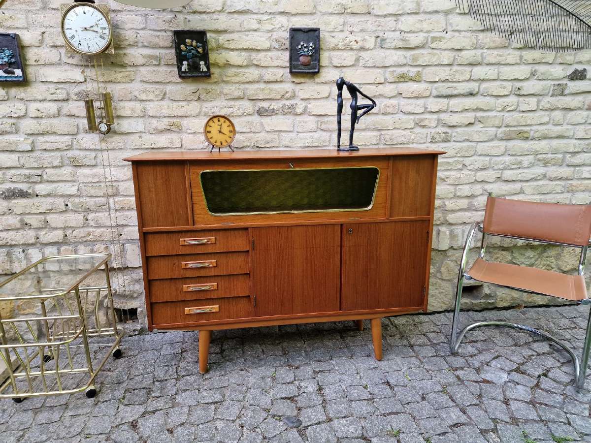 Vintažinė mid century tikmedžio indauja
