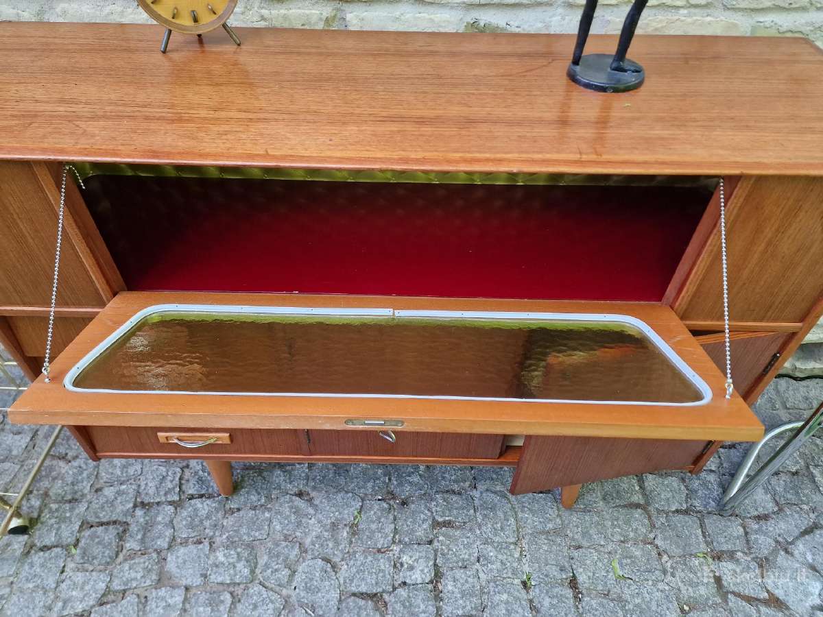Vintažinė mid century tikmedžio indauja - nuotraukos Nr. 10