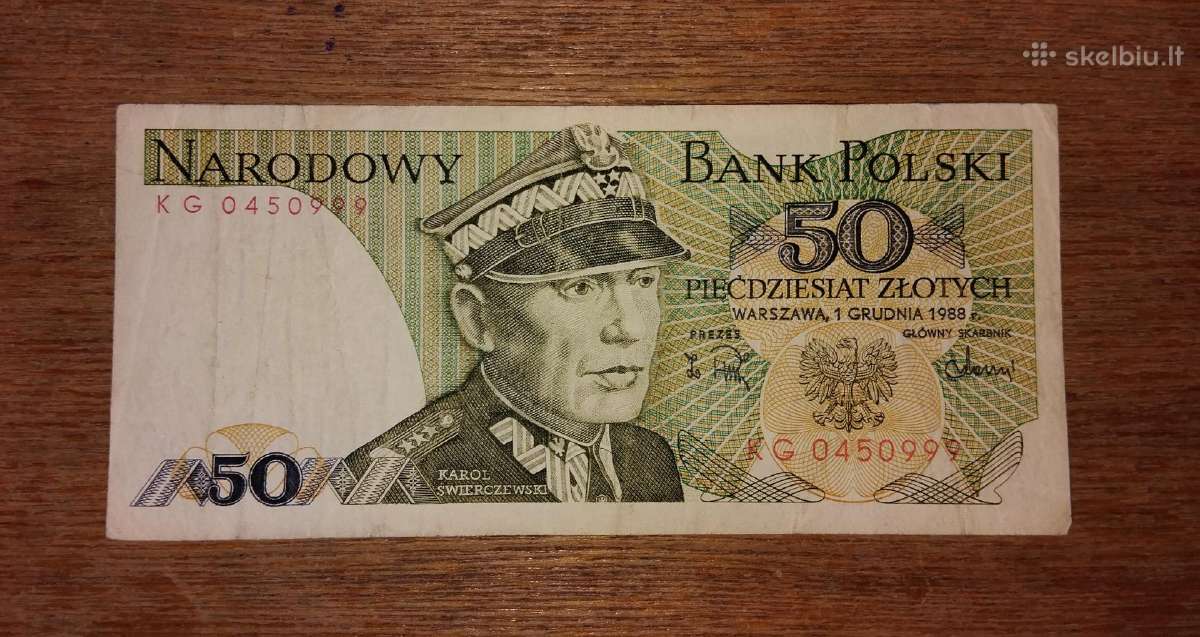 Lenkijos 50 zlotų banknotas