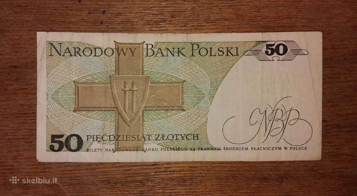 Lenkijos 50 zlotų banknotas - nuotraukos Nr. 2