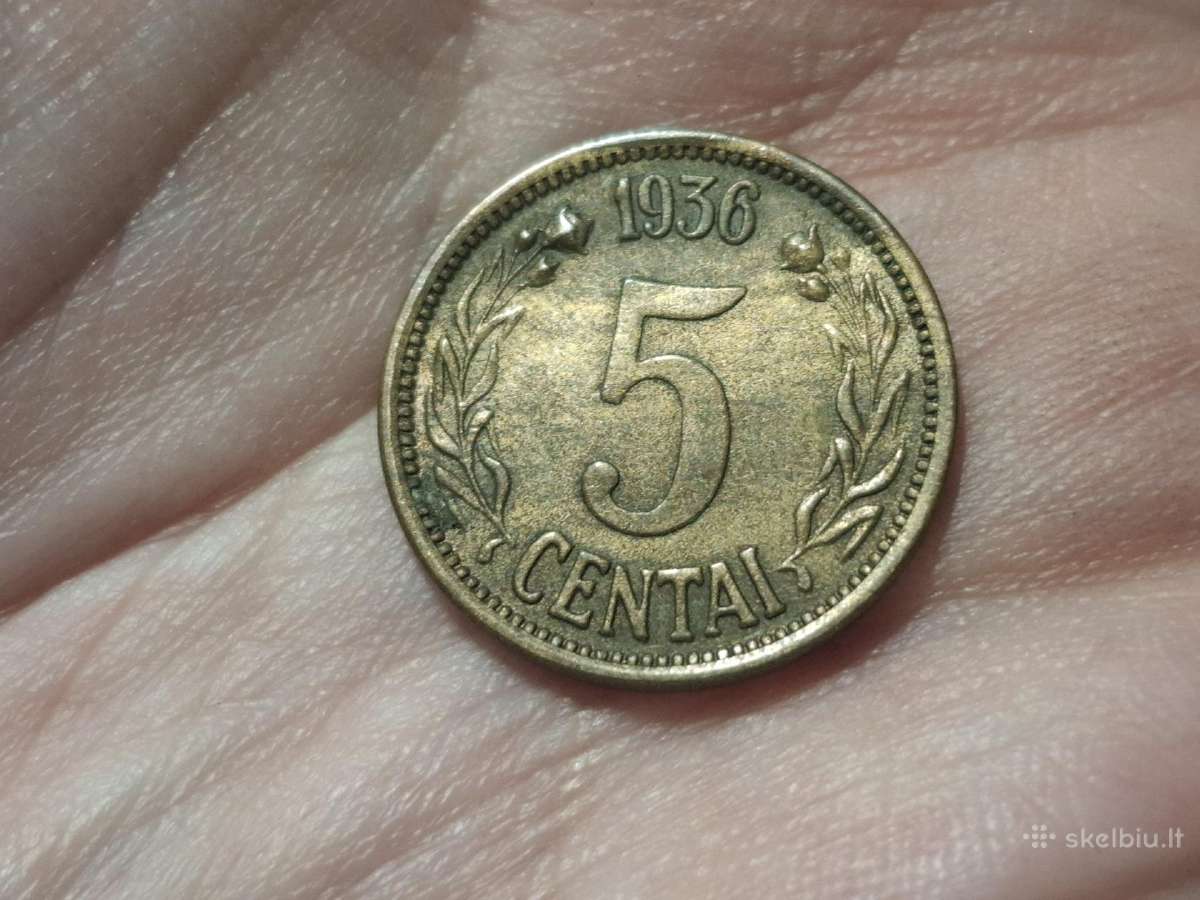 Lietuva 5 centai 1936