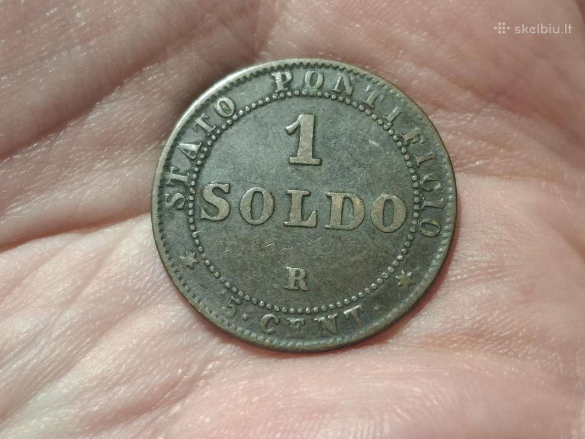 Vatikanas 1 soldo 1867