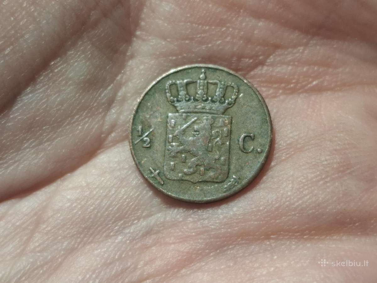 Nyderlandai 1/2 cento 1859