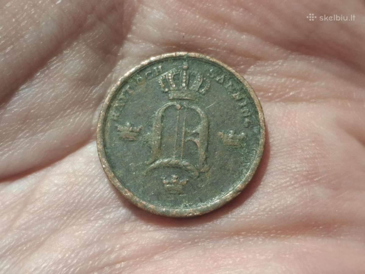 Švedija 1/3 skilling 1850 - nuotraukos Nr. 2