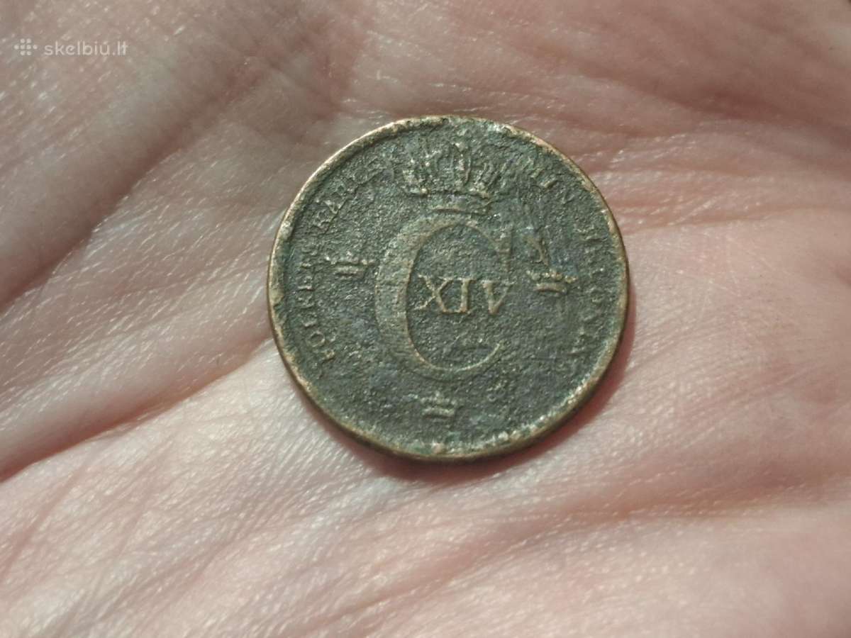 Švedija 1/3 skilling 1837 - nuotraukos Nr. 2