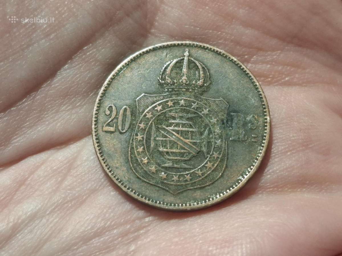 Brazilija 20 reis 1869