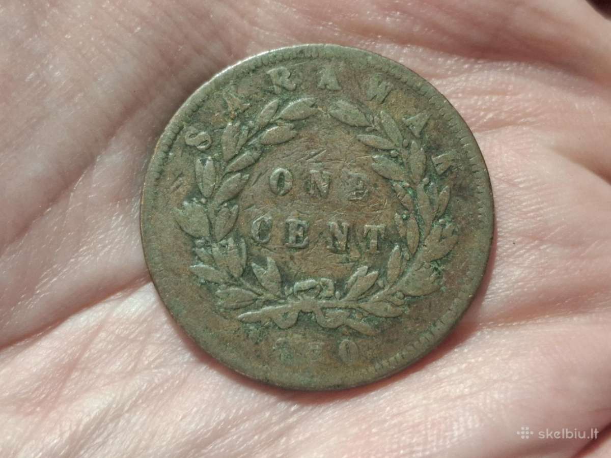 Saravakas 1 centas 1870