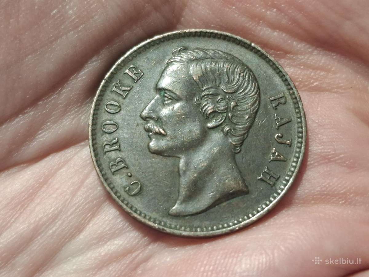Saravakas 1 centas 1890 - nuotraukos Nr. 2