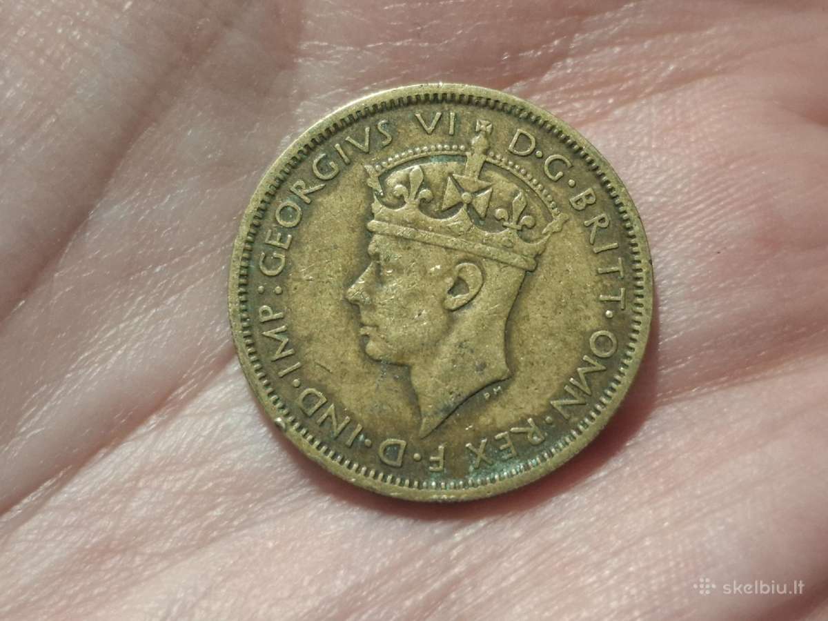 Britų Vakarų Afrika 1 šilingas 1940 - nuotraukos Nr. 2