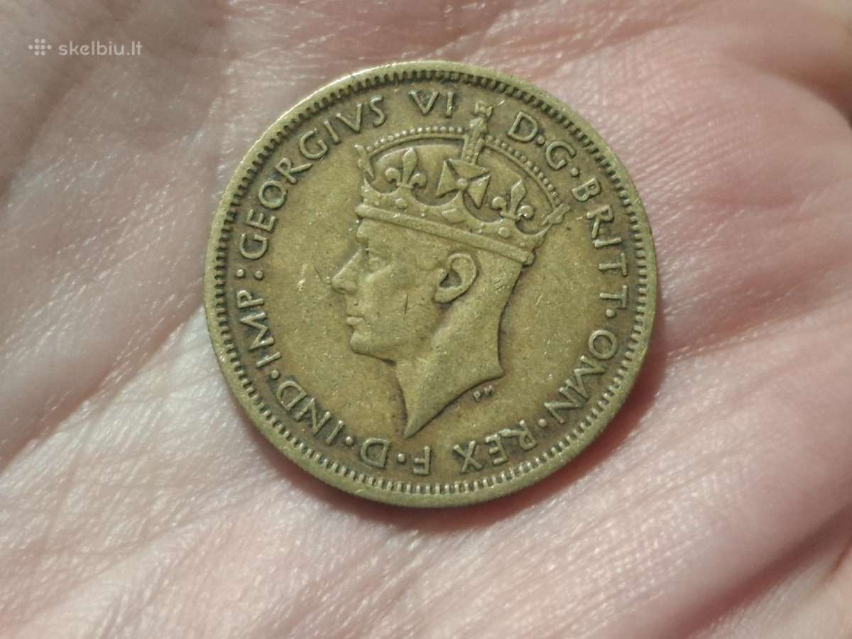Britų Vakarų Afrika 1 šilingas 1938 - nuotraukos Nr. 2