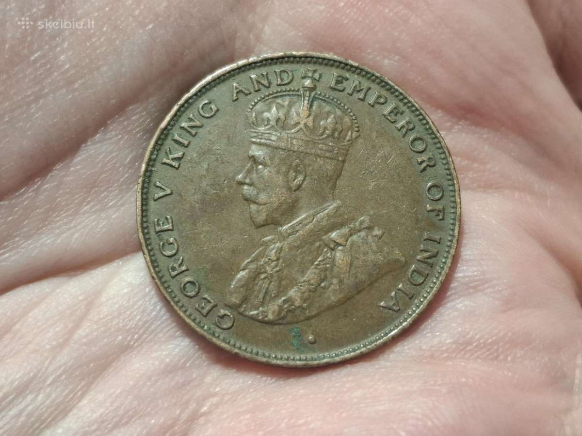 Honkongas 1 centas 1923 - nuotraukos Nr. 2