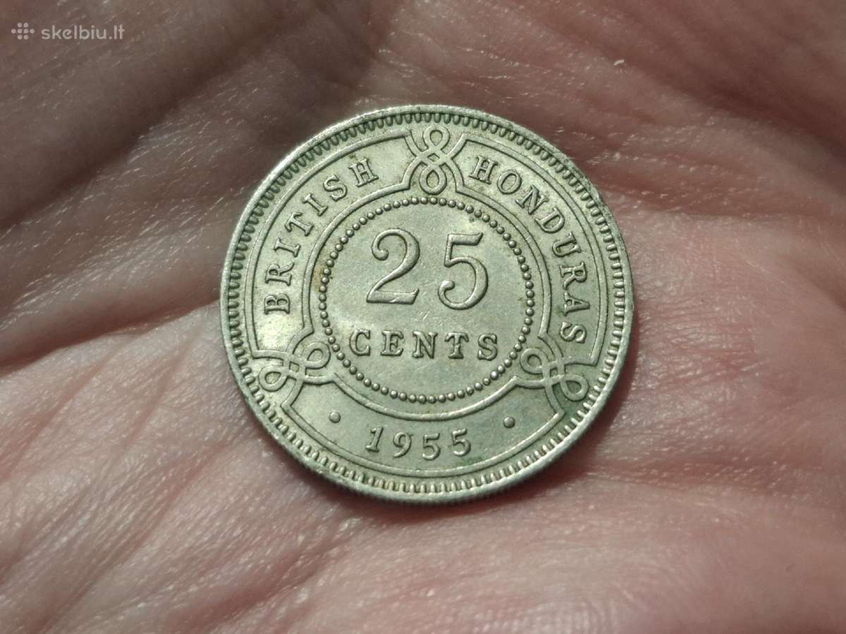 Britų Hondūras 25 centai 1955