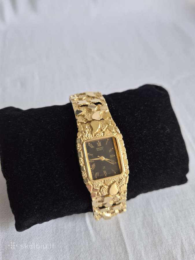 Parduodu Vintage Seiko 14k 583 Gold Nugget watch.