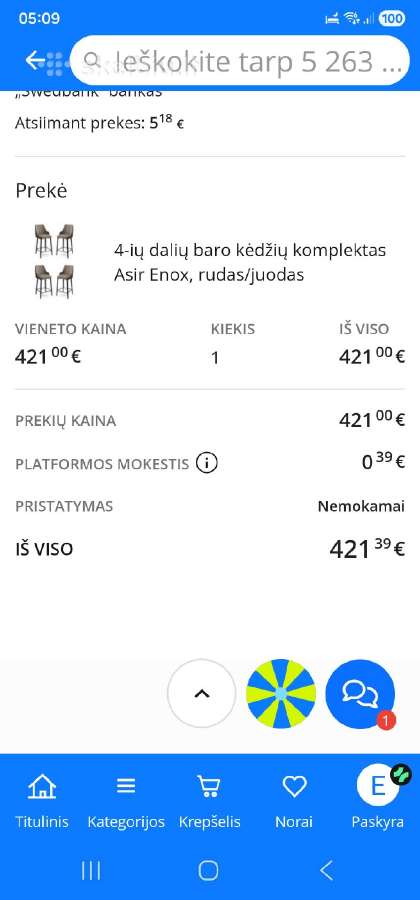 Baro kėdės, naujos 4 vnt. - nuotraukos Nr. 4