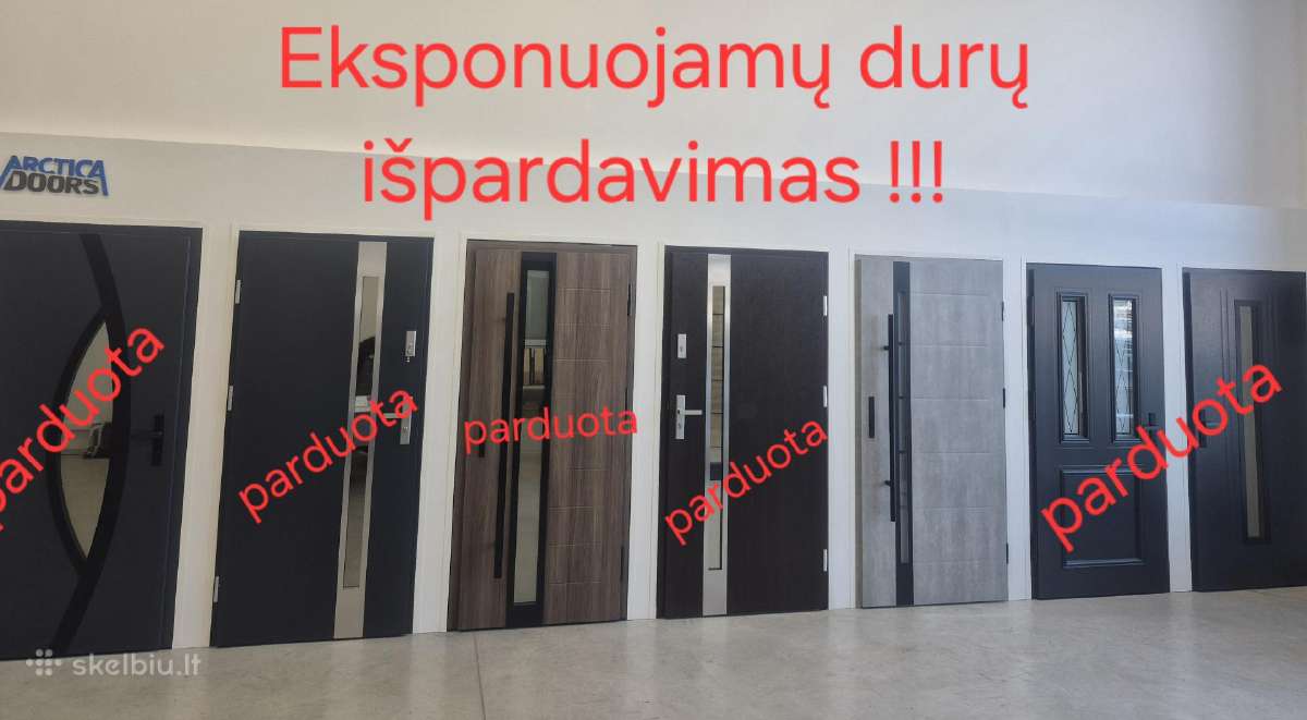 Eksponuojamų Bei Sandėlio Durų Išpardavimas !