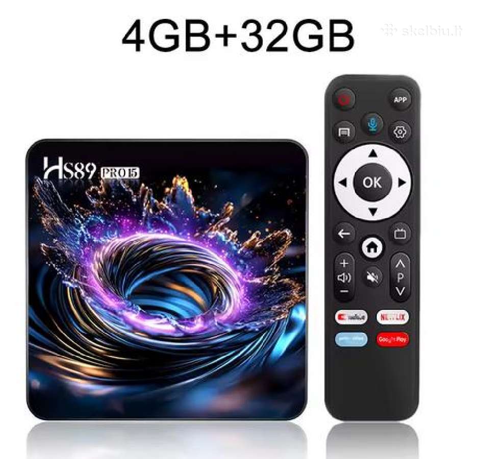 TV priedėlis Hs89 Pro 15 4gb 32gb Bt Android 14