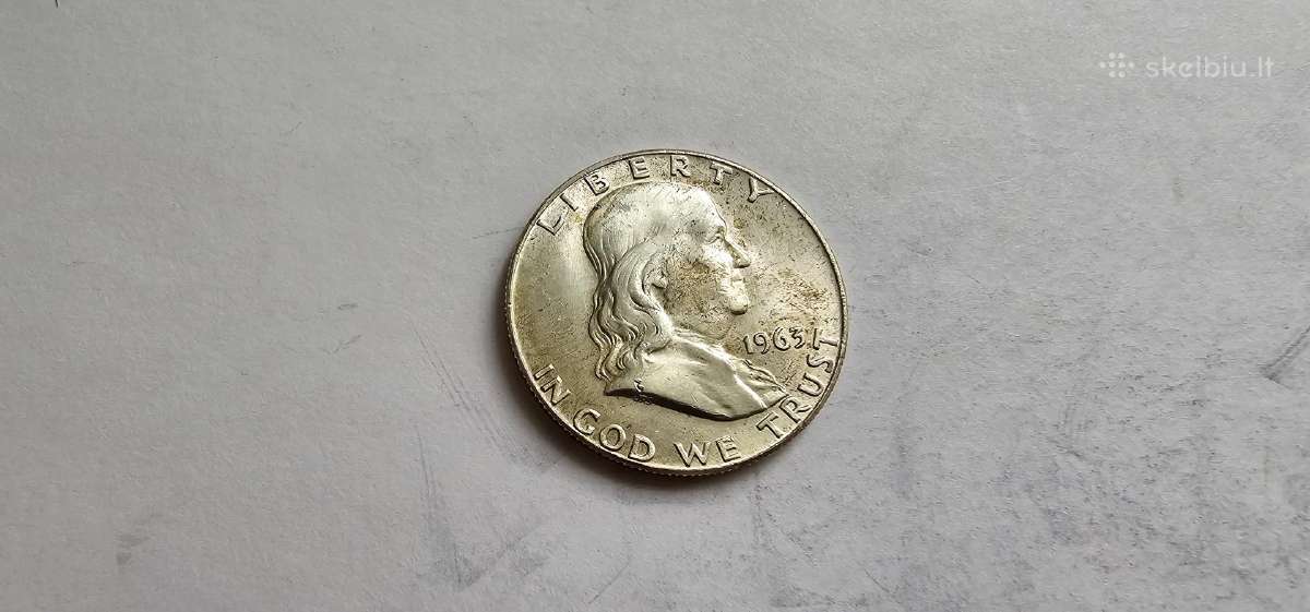 1963 1/2 dolerio Usa Unc